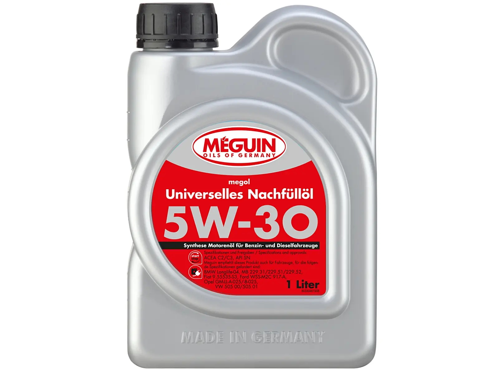 Motorenöl Meguin  Nachfüllöl, 1Ltr. 5W-30  VE12