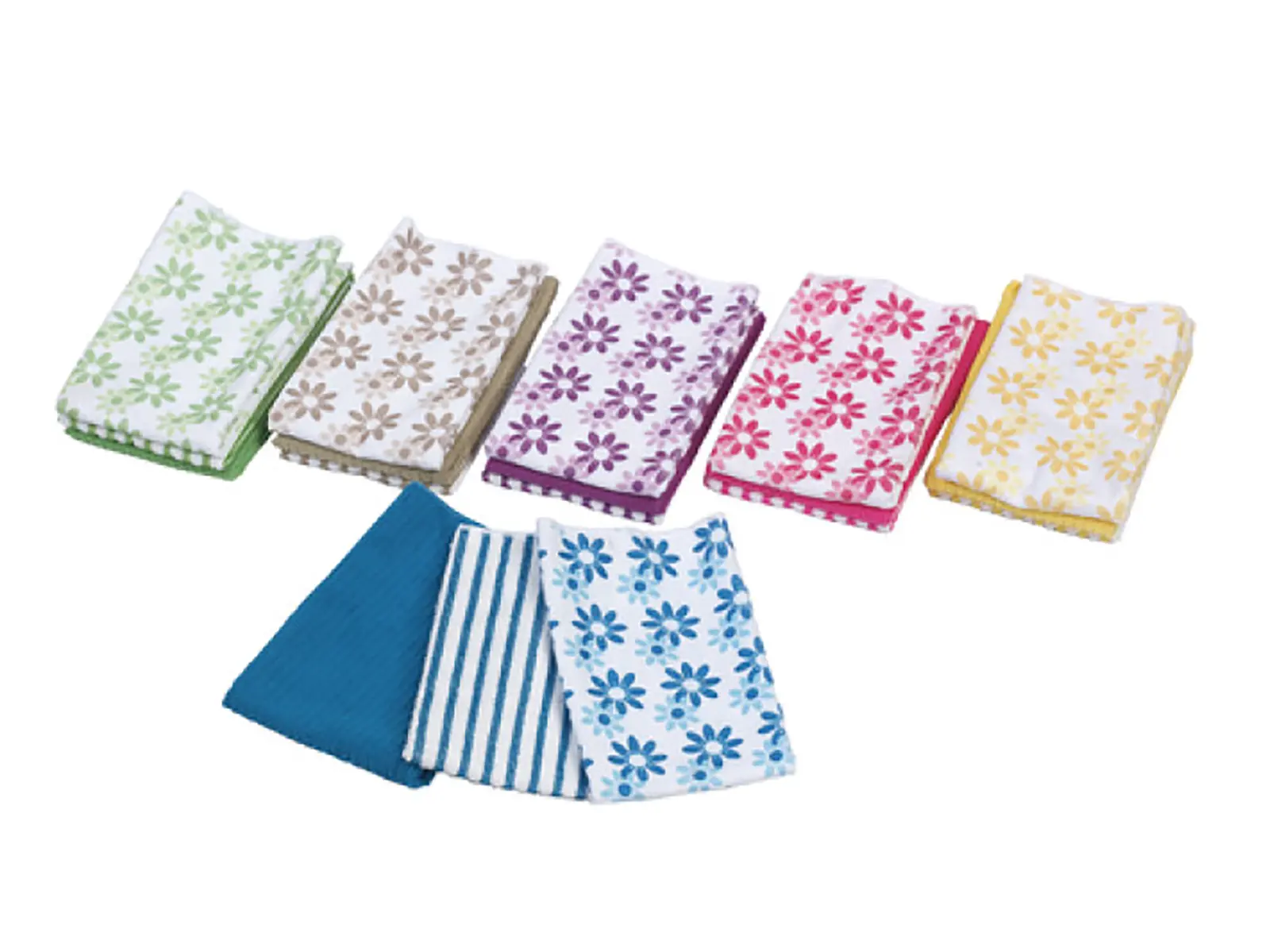 Mikrofasertuch, 30 x 45 cm, farbl. sort., 3er Pack