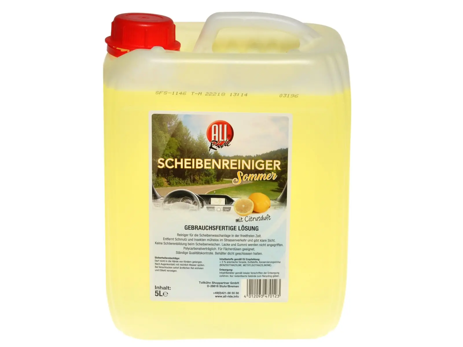 Scheibenwasch ALL Ride SOMMER 5 Ltr. PET    VE4