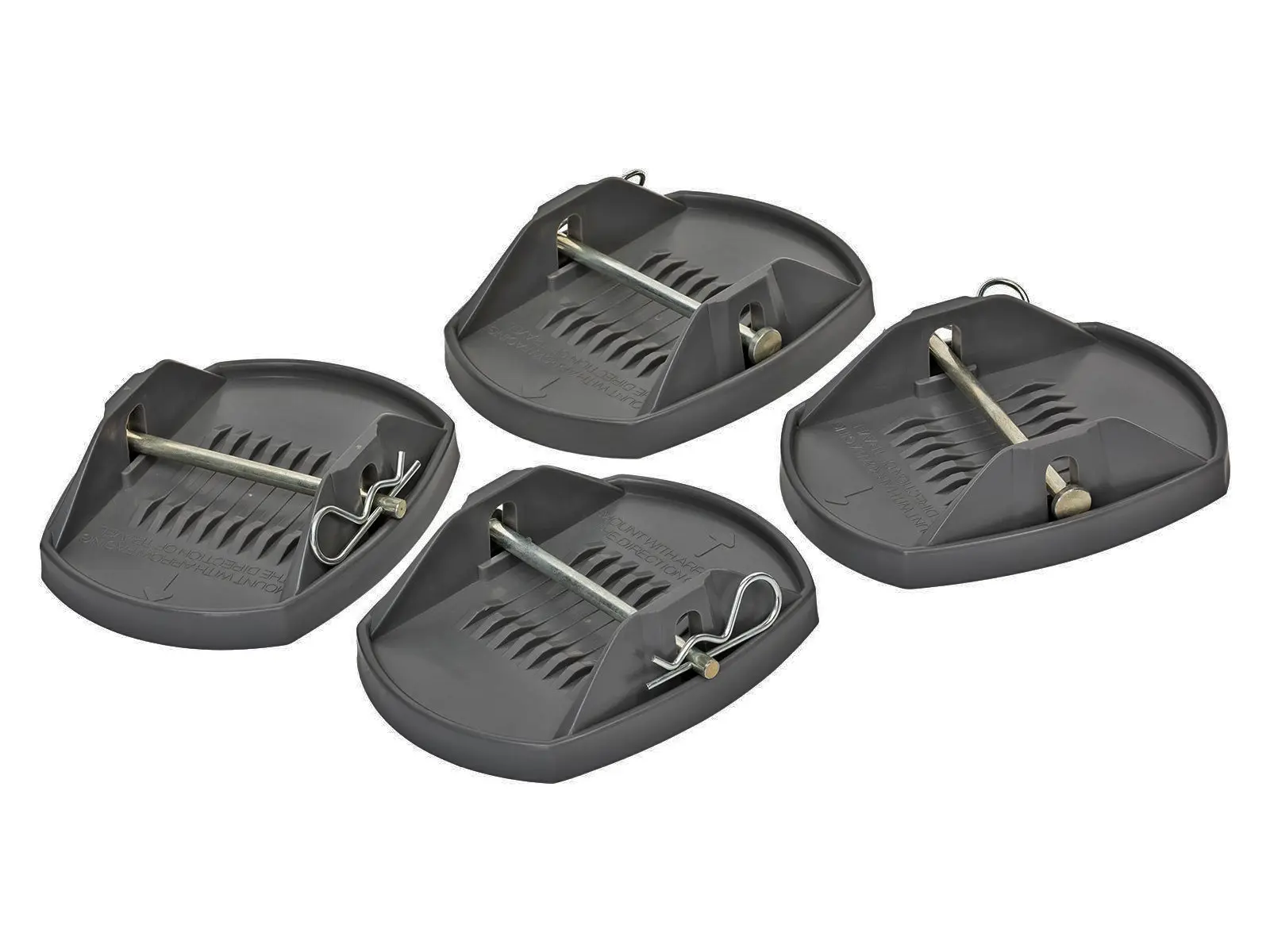 Berger Stützplattenset Caravan Foot, 4er Set