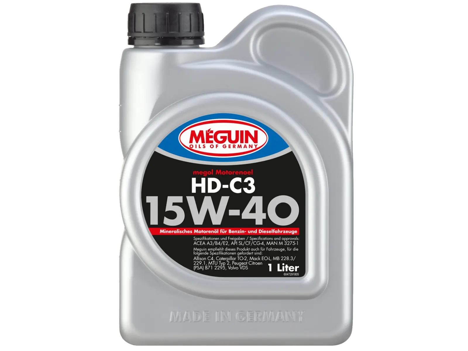 Motorenöl Meguin 1 Ltr. HD-C3 SAE 15W-40 VE12