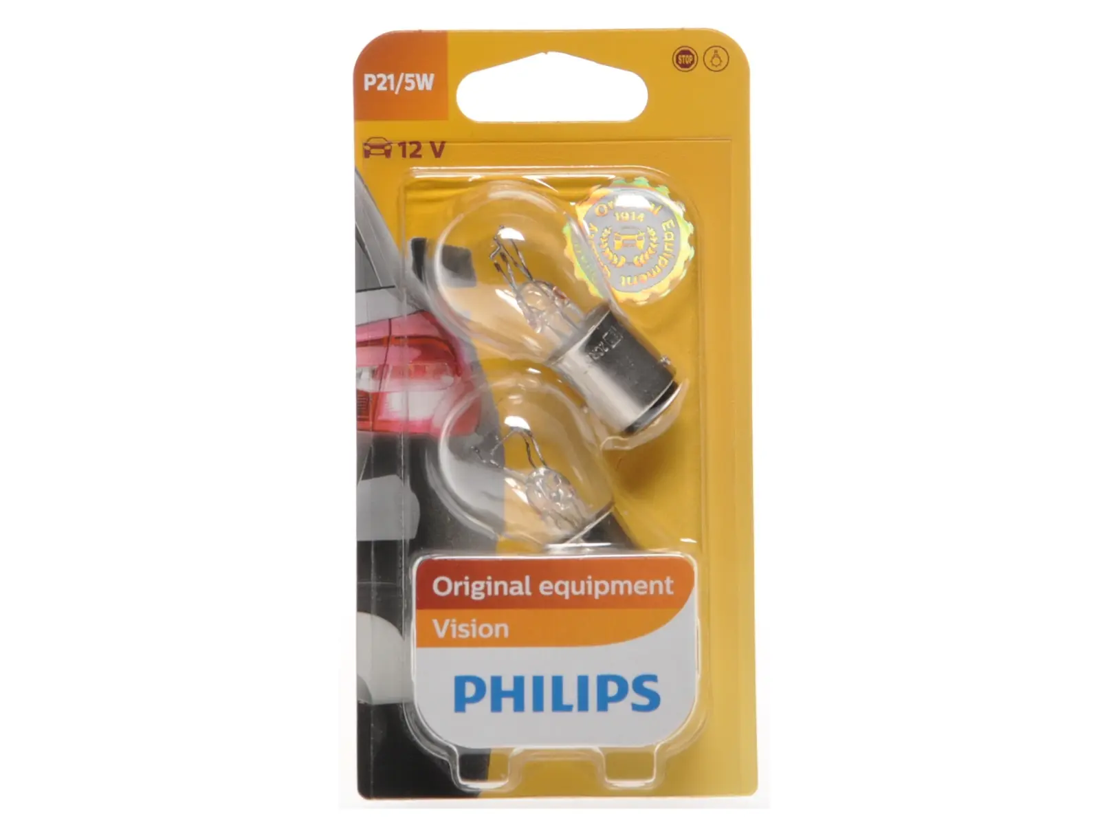 PHILIPS Vision P21/5W, 12V, 5W, weiss, duo